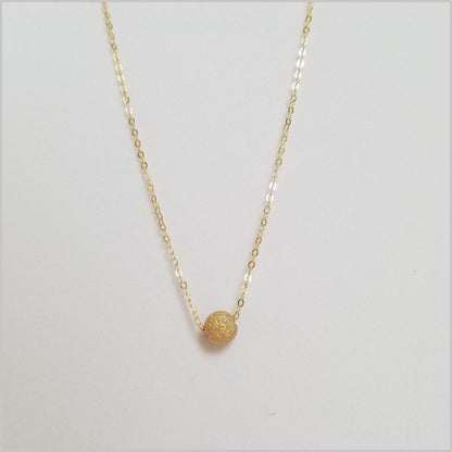 Gold Stardust Bead Necklace