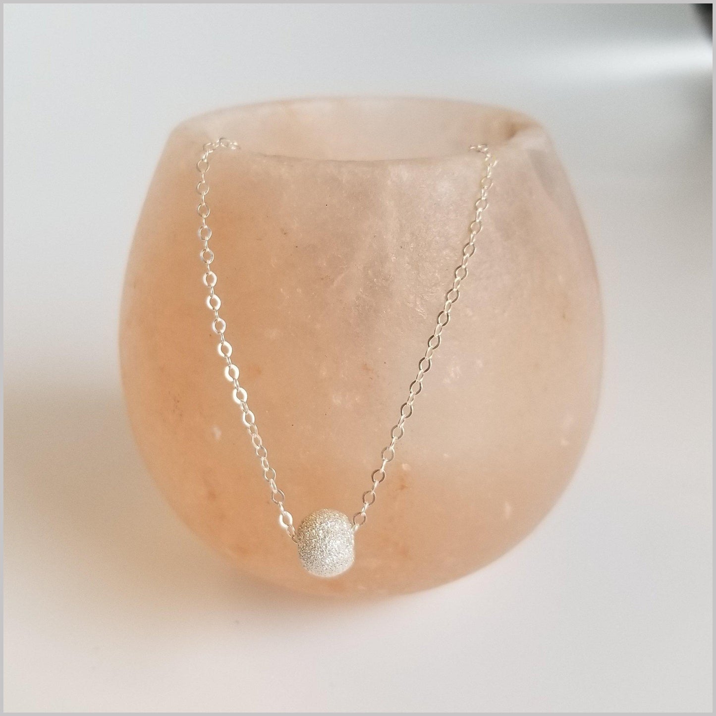 Silver Stardust Bead Necklace