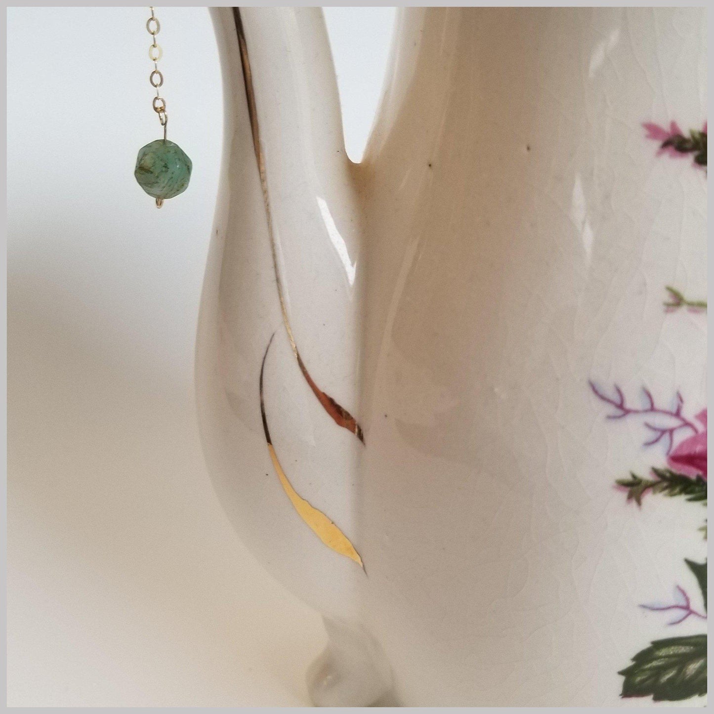 Faceted Amazonite Drop Earring