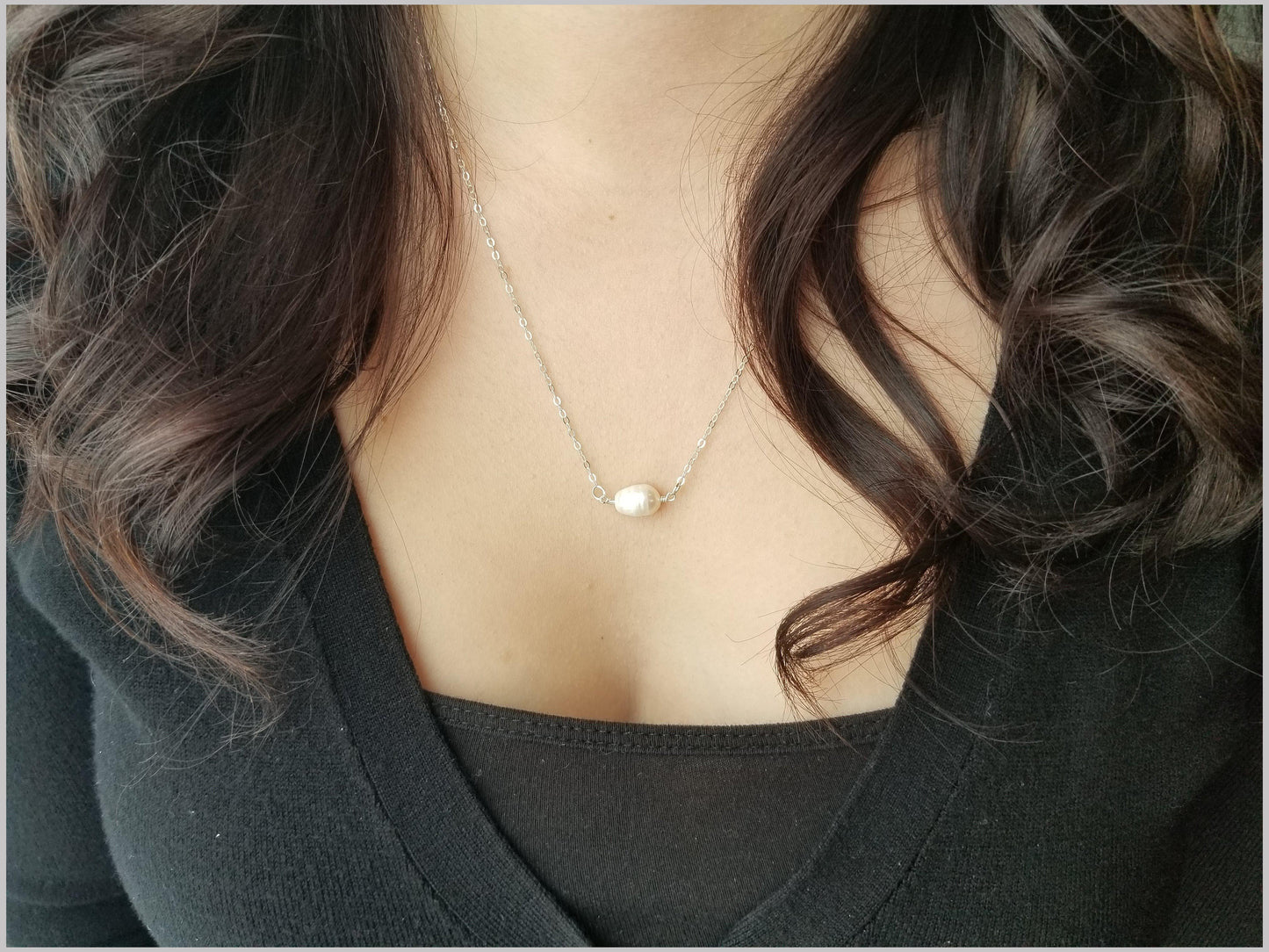 Natural Freshwater Pearl Bead Necklace