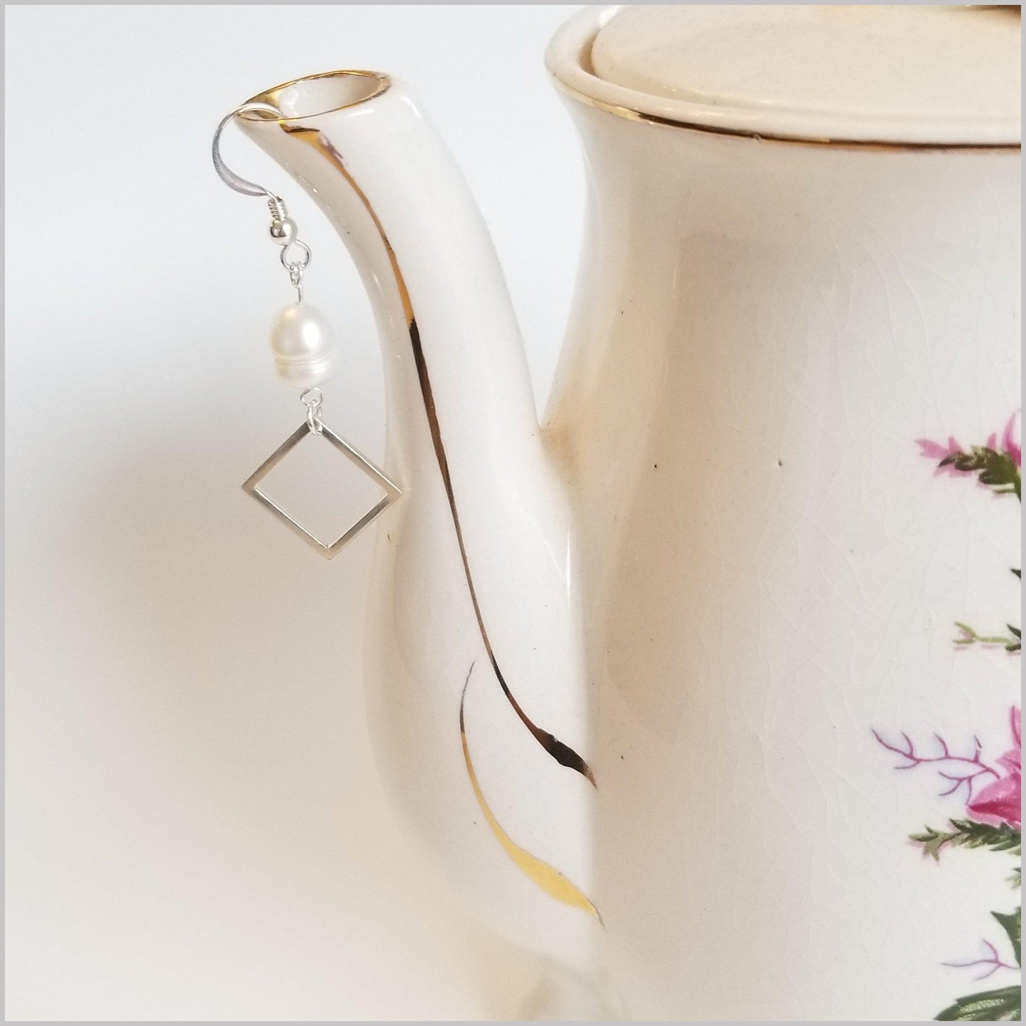 Square Freshwater Pearl Dangle