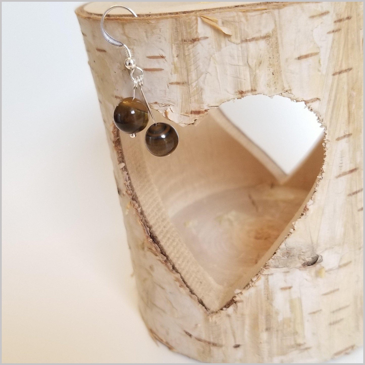 Dual Gemstone Tigers Eye Dangle