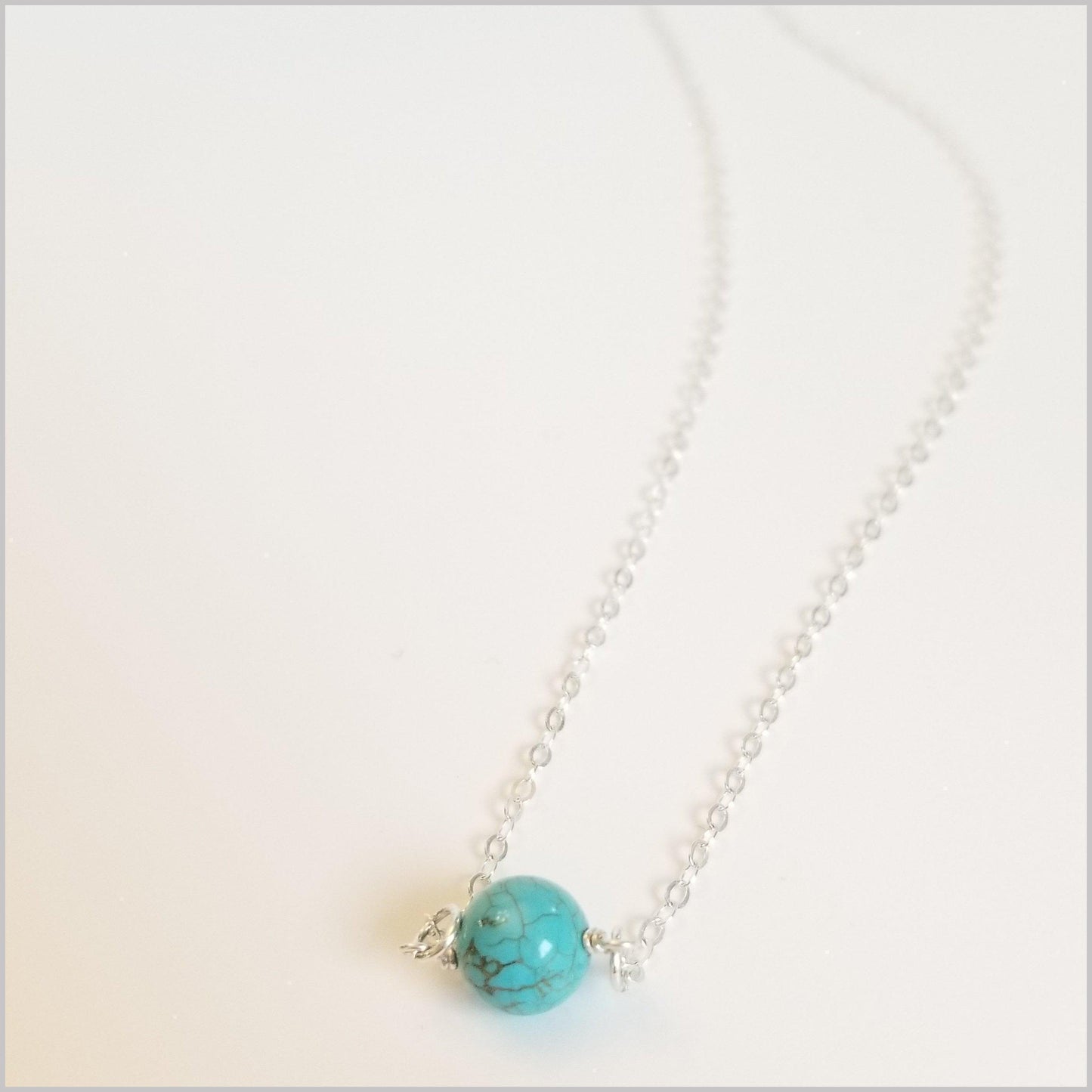 Natural Turquoise Bead Necklace