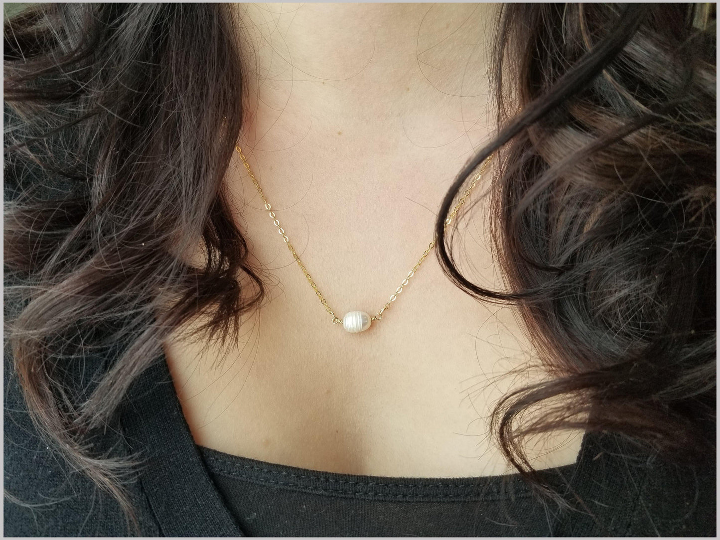 Natural Freshwater Pearl Bead Necklace