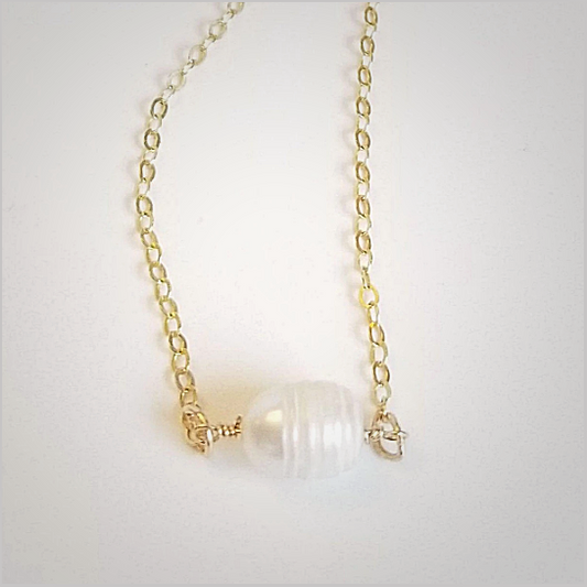 Natural Freshwater Pearl Bead Necklace