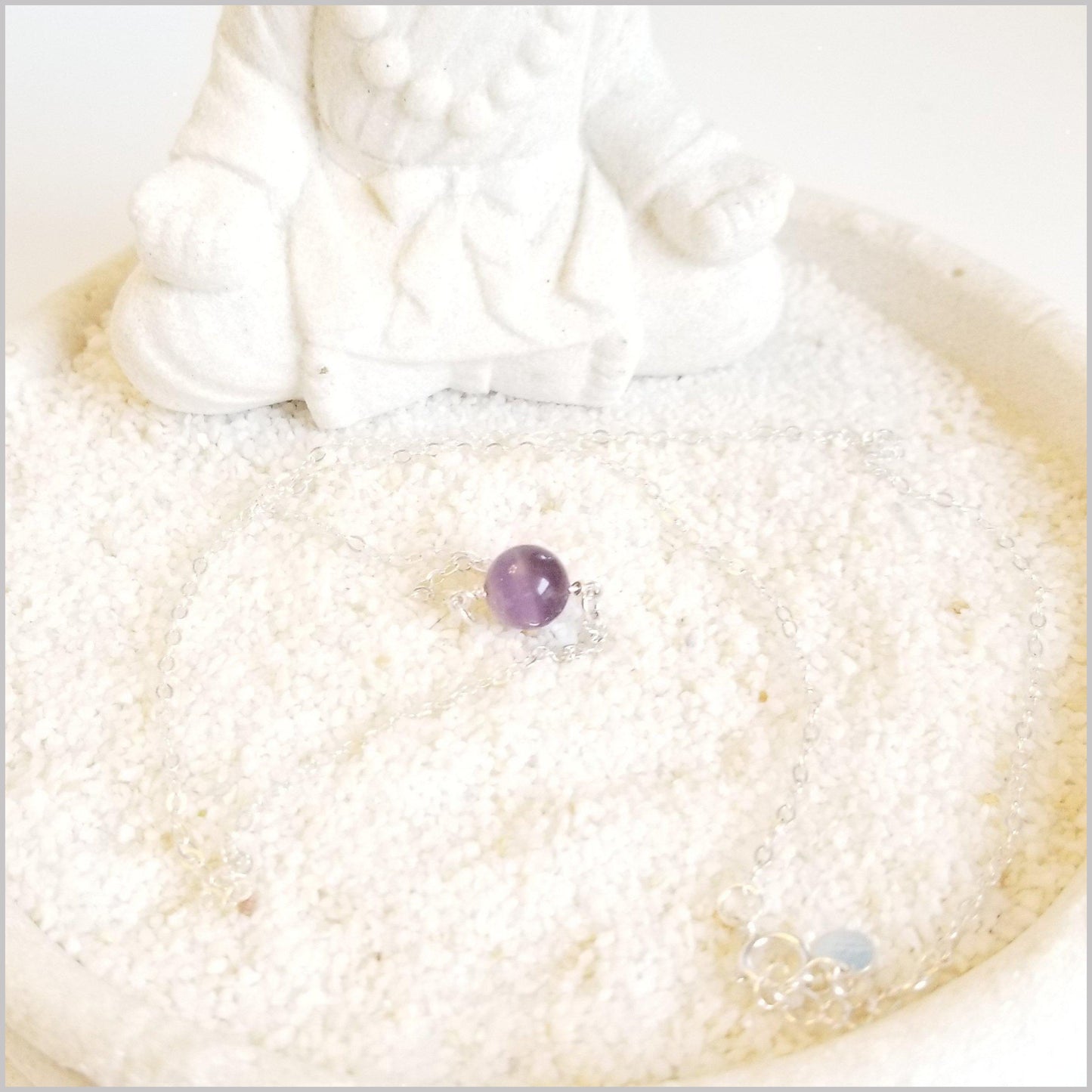 Natural Amethyst Bead Necklace