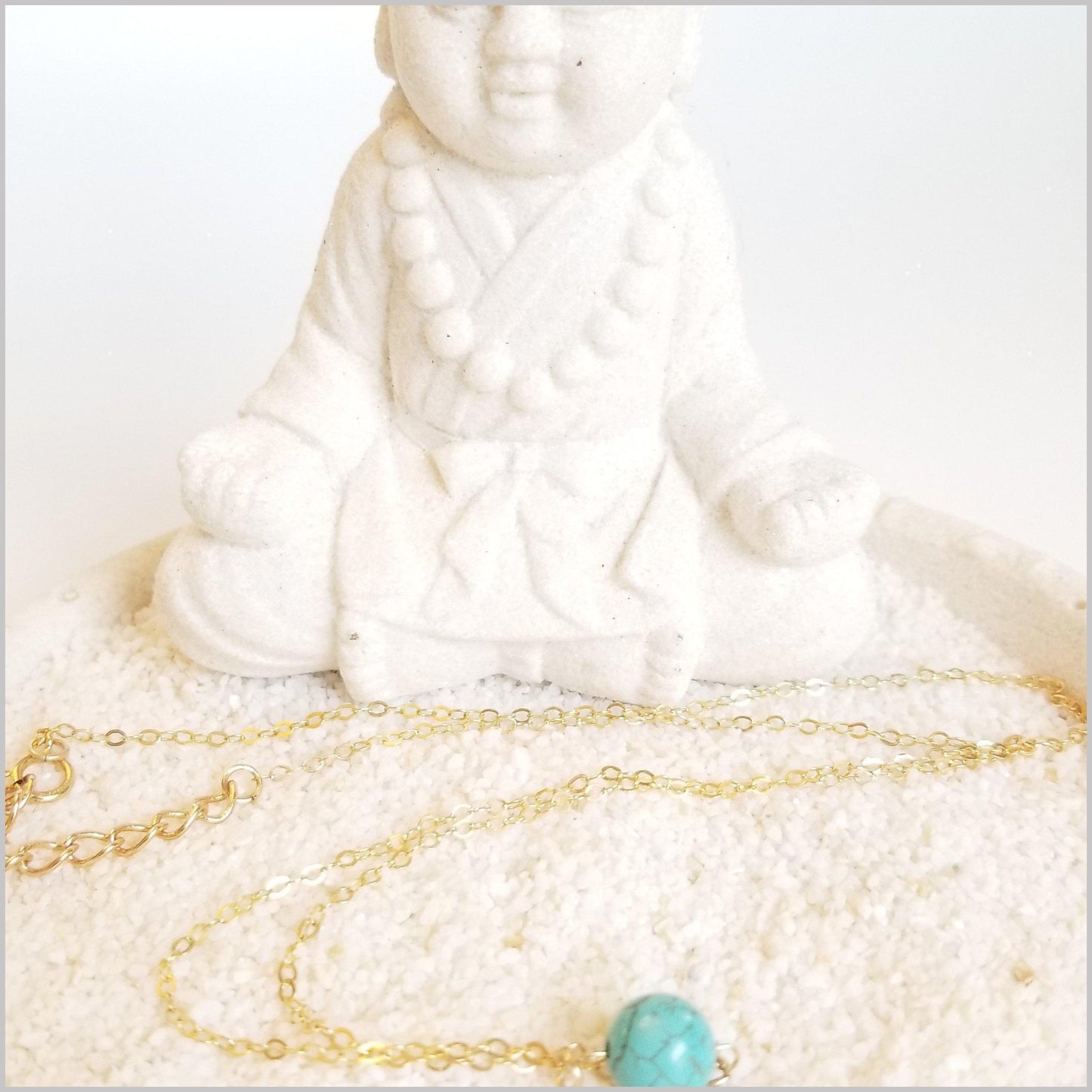 Natural Turquoise Bead Necklace