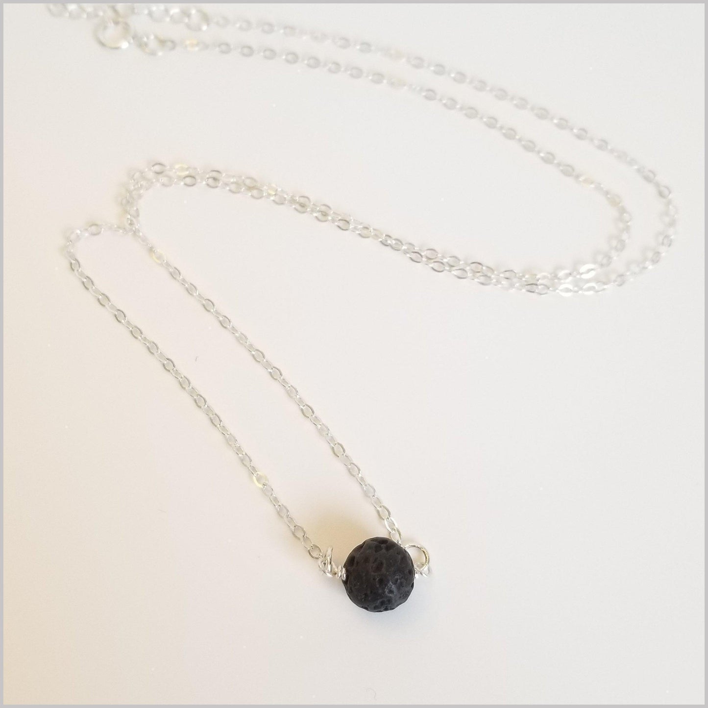 Natural Lava Bead Necklace