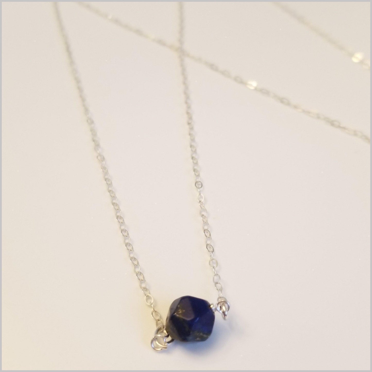 Natural Faceted Lapis Lazuli Necklace