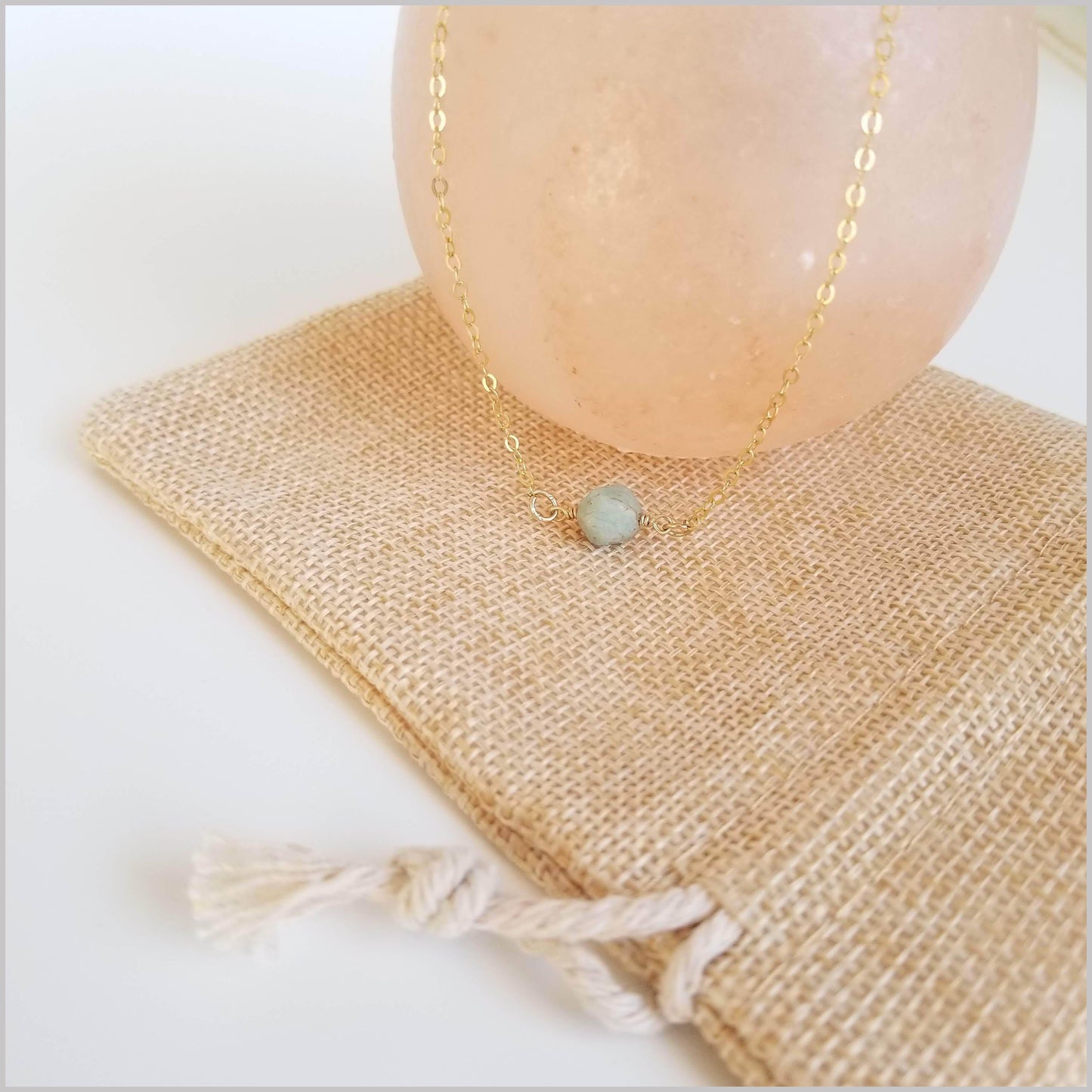 Natural Faceted Amazonite Necklace