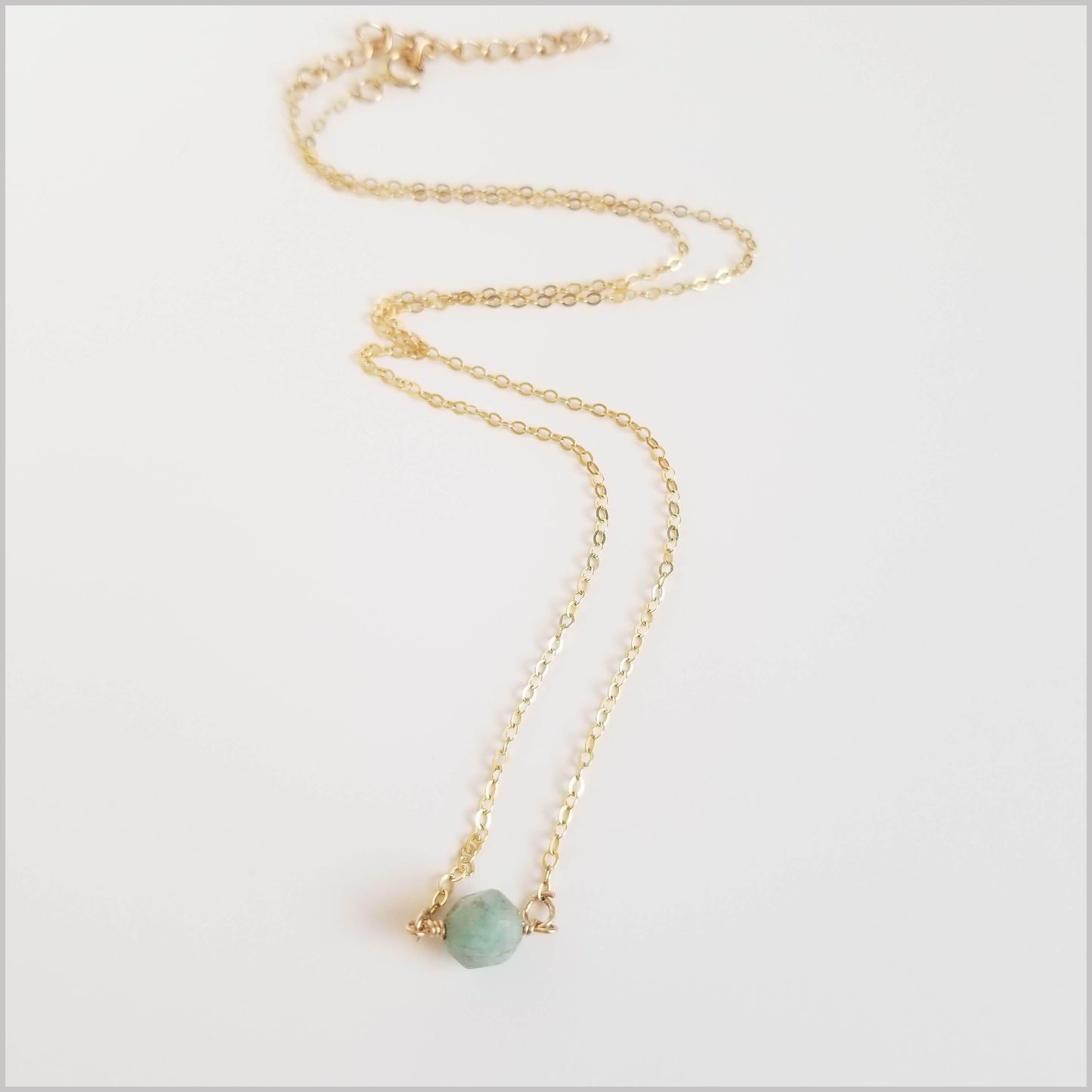Natural Faceted Amazonite Necklace