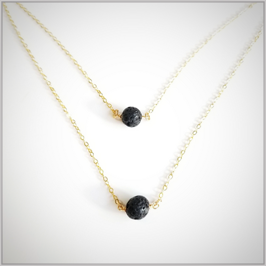 Essential Oil Lava Bead Necklace