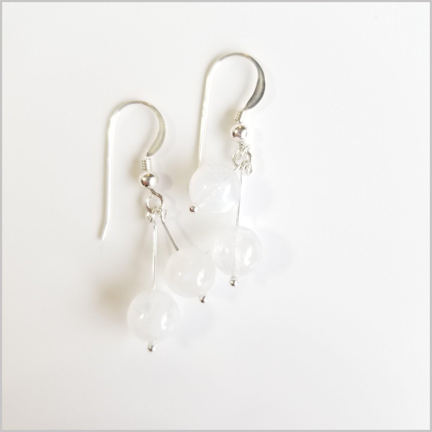 Dual Gemstone Moonstone Dangle