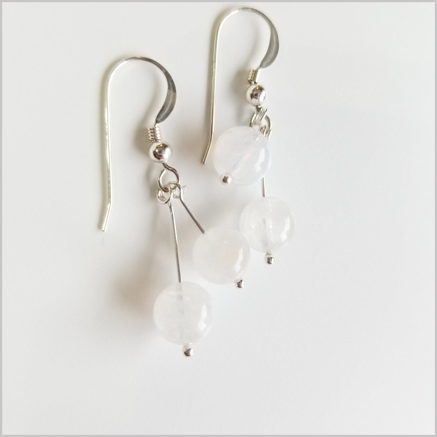 Dual Gemstone Moonstone Dangle