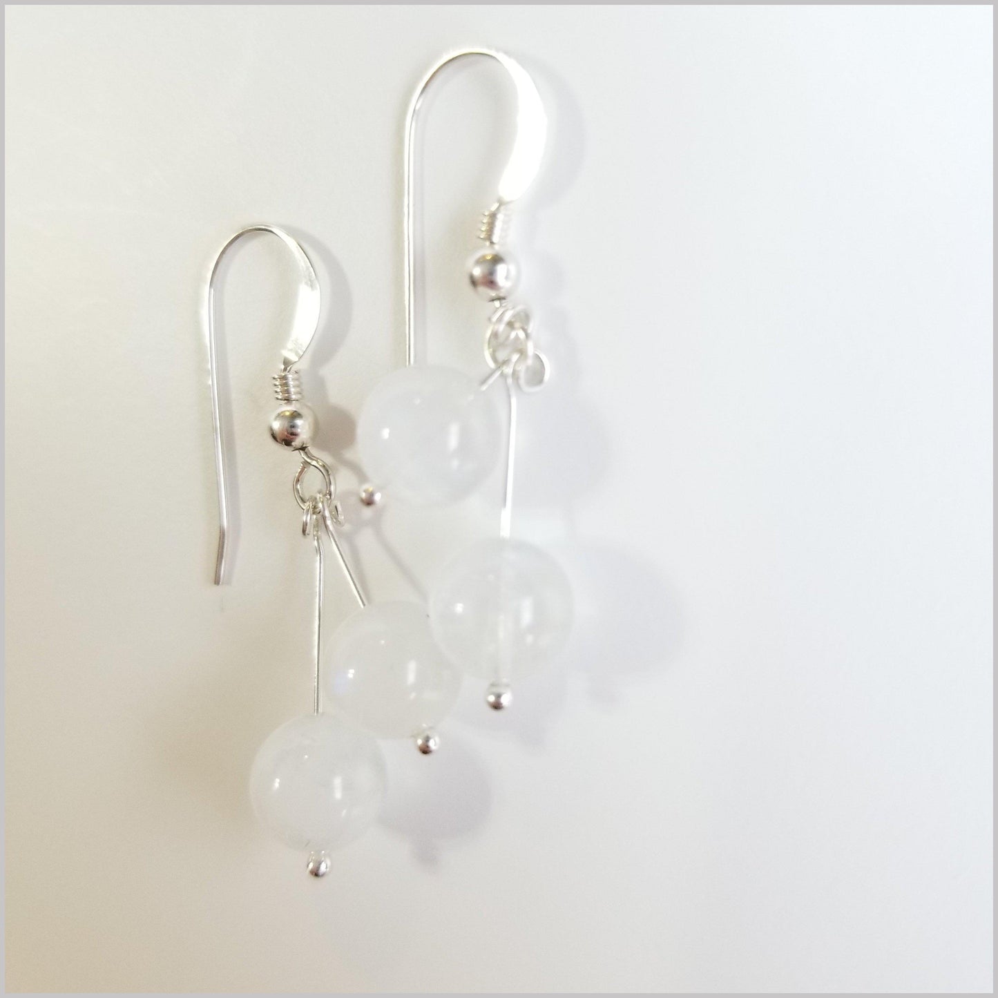 Dual Gemstone Moonstone Dangle