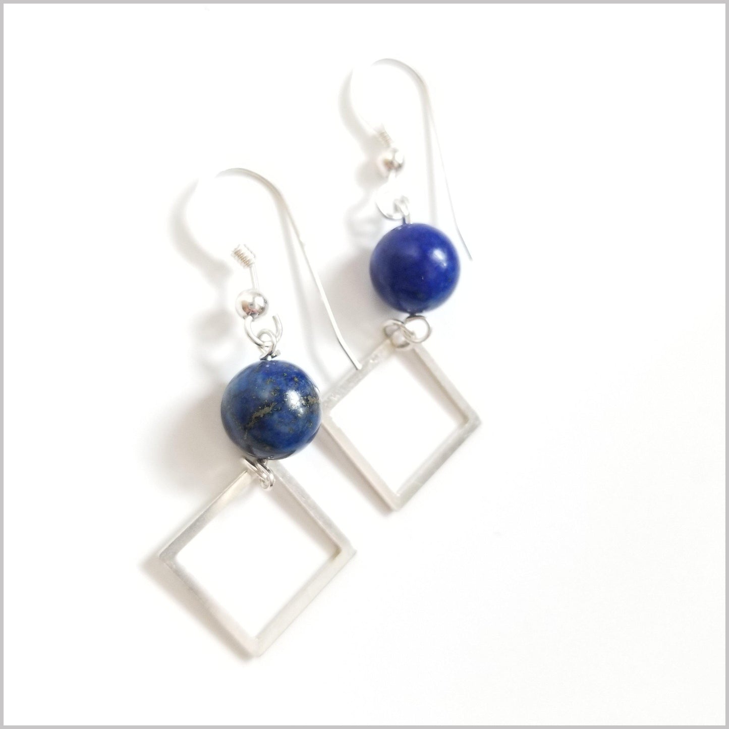 Square Lapis Lazuli Dangle