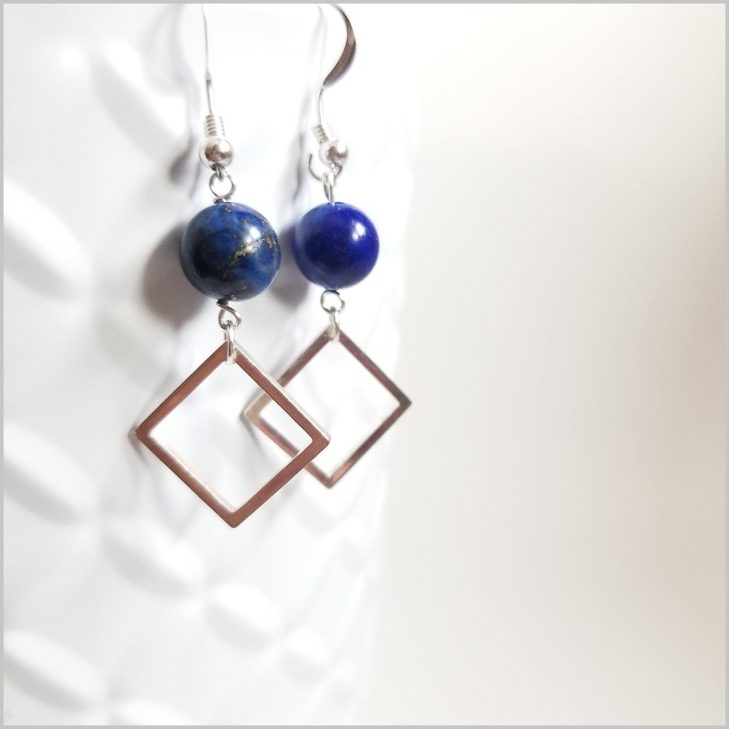 Square Lapis Lazuli Dangle