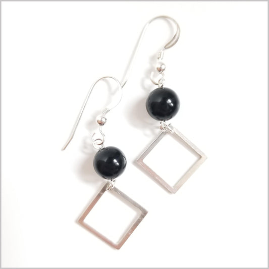Square Onyx Dangle