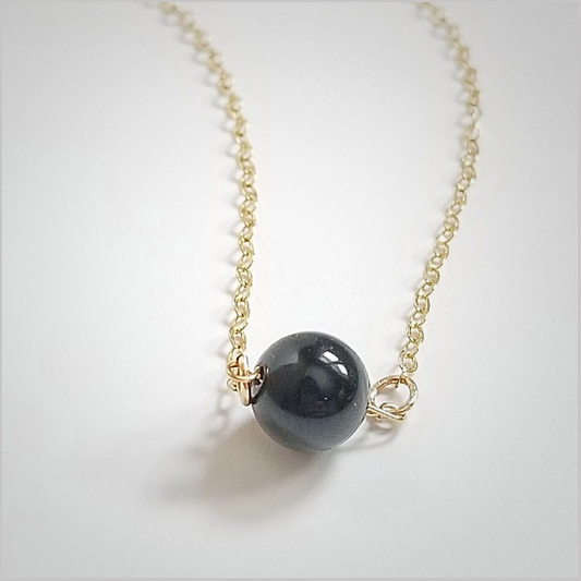 Natural Onyx Bead Necklace