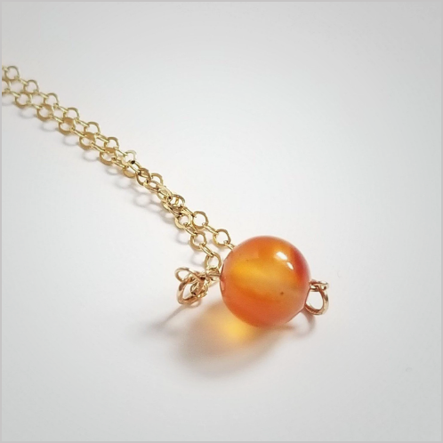Natural Agate Bead Necklace