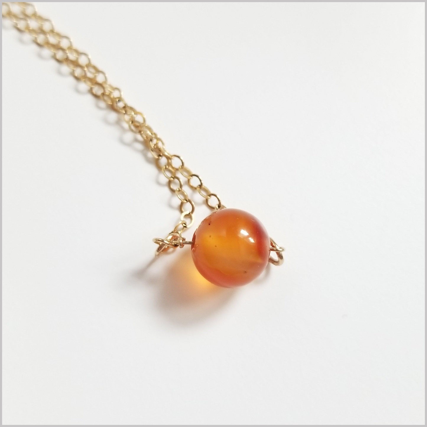 Natural Agate Bead Necklace