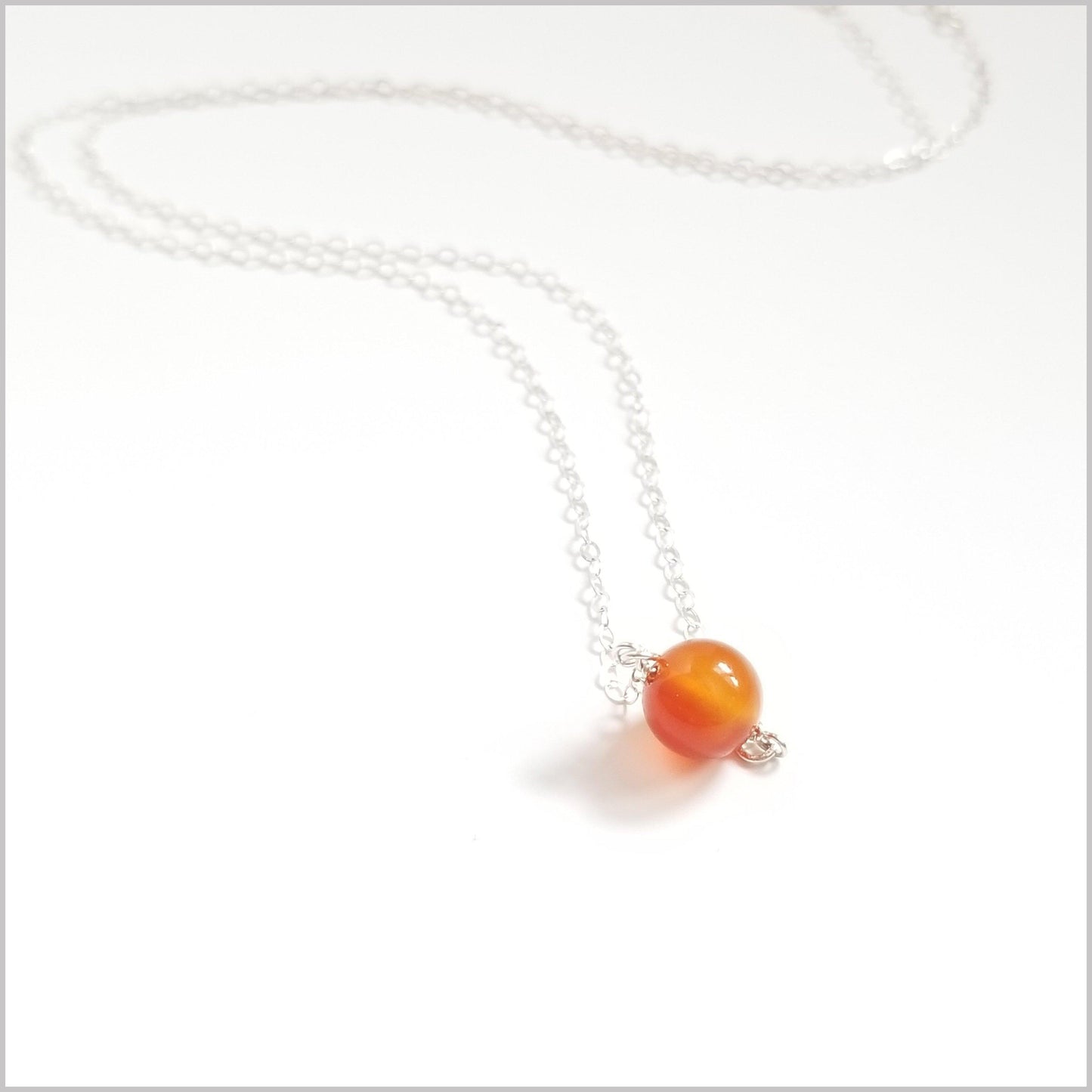 Natural Agate Bead Necklace