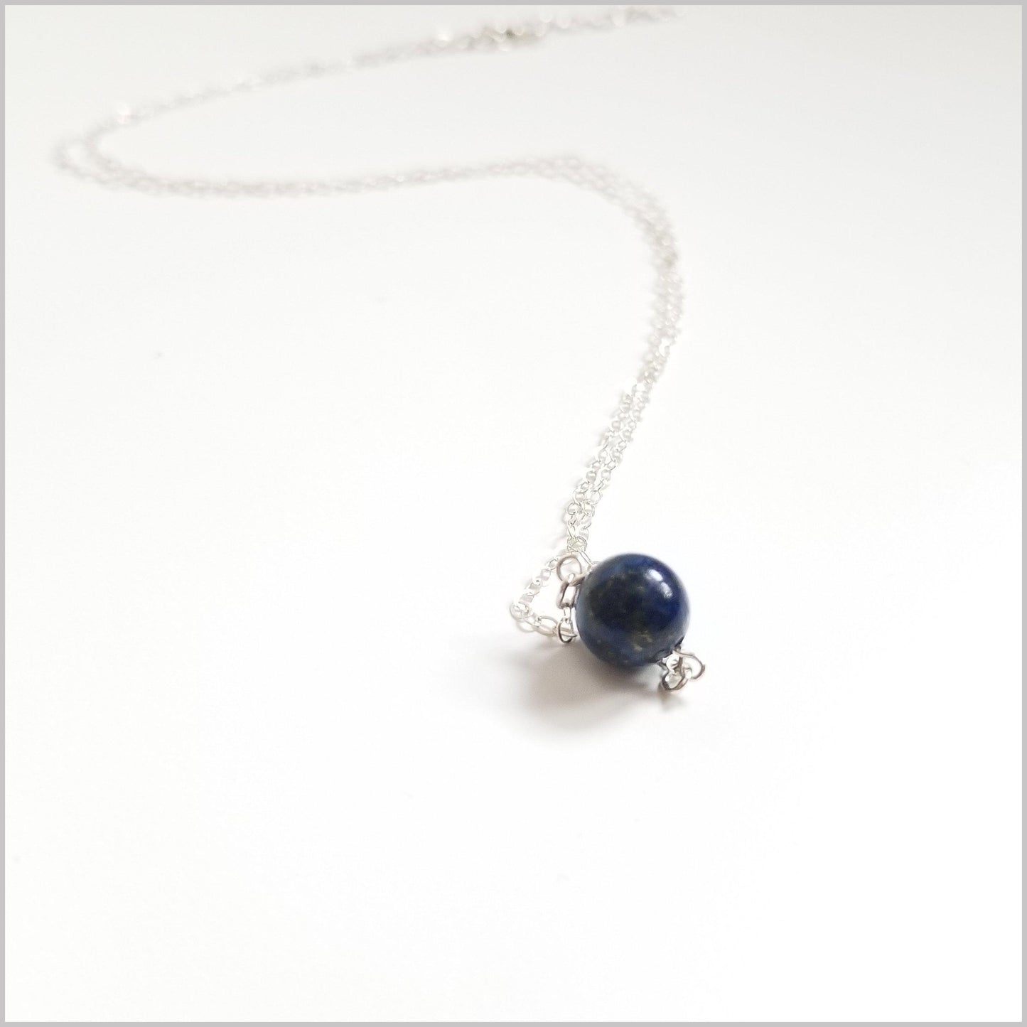 Natural Lapis Lazuli Bead Necklace