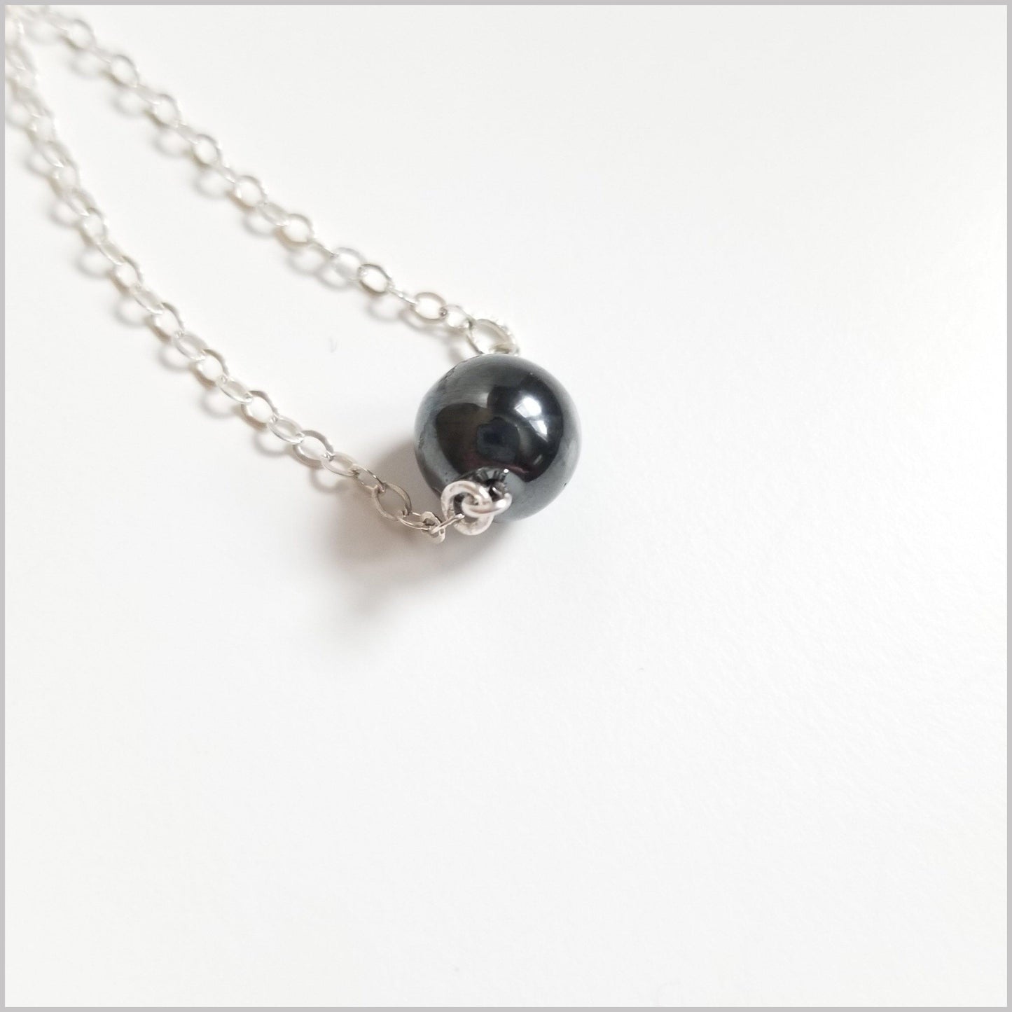 Natural Hematite Bead Necklace