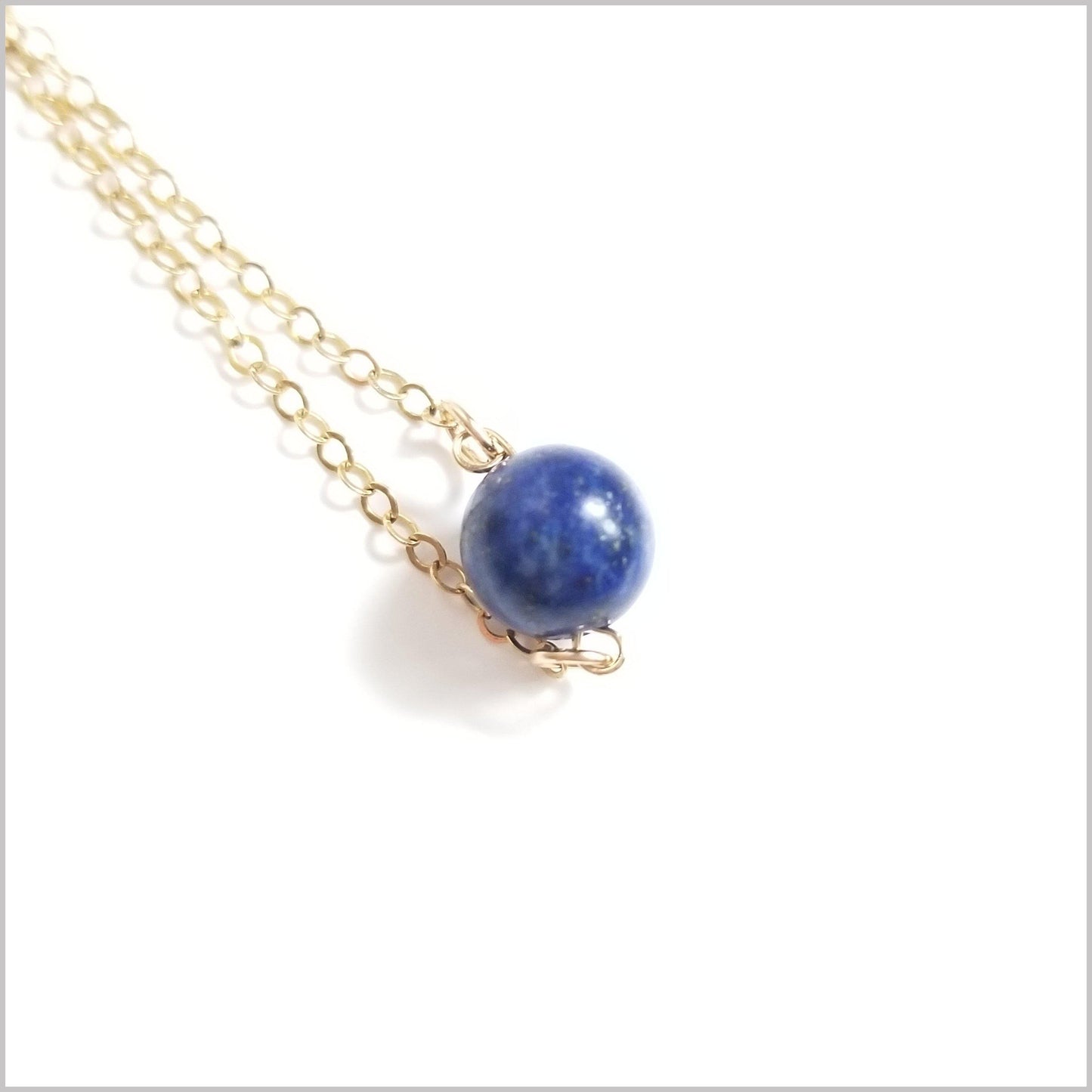 Natural Lapis Lazuli Bead Necklace