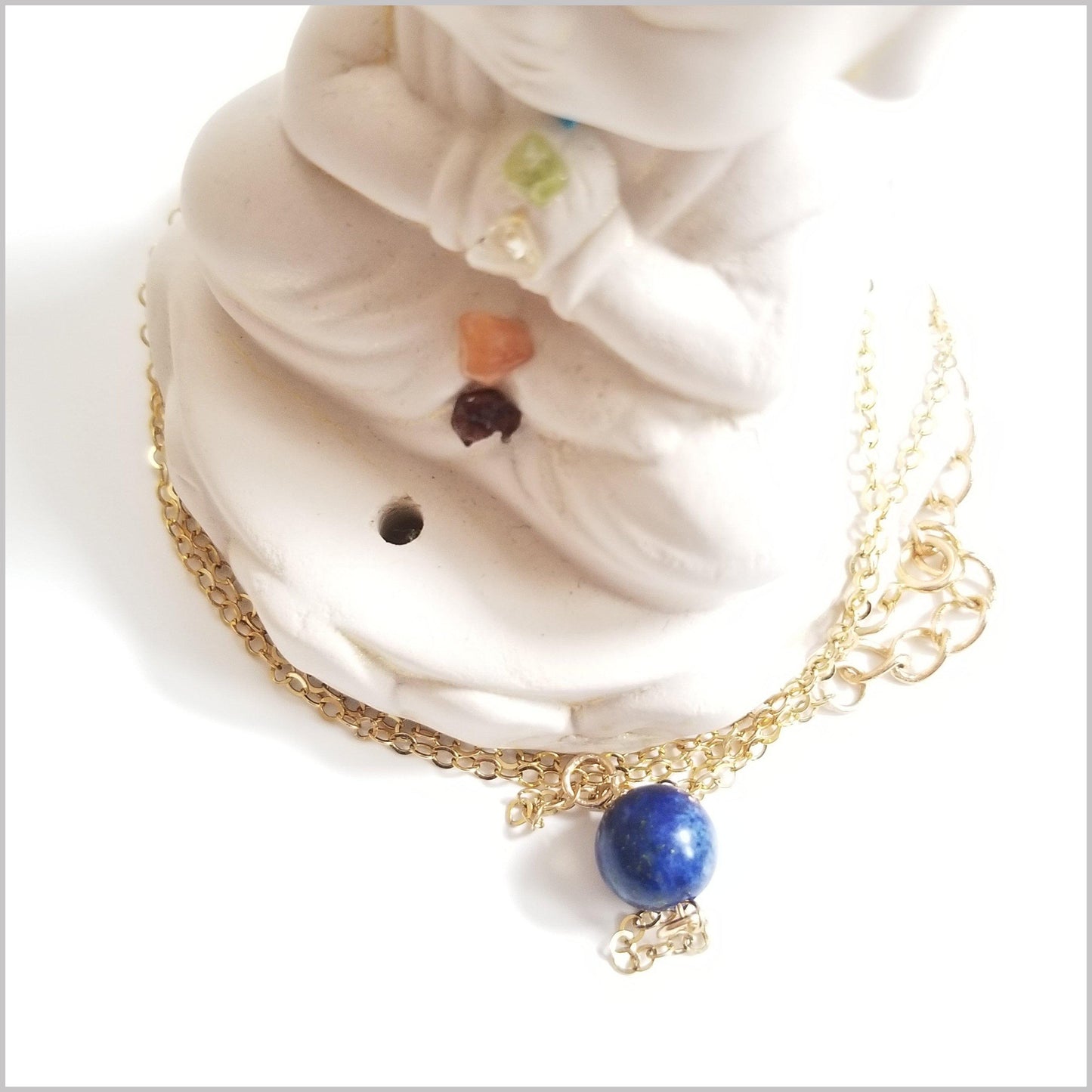 Natural Lapis Lazuli Bead Necklace