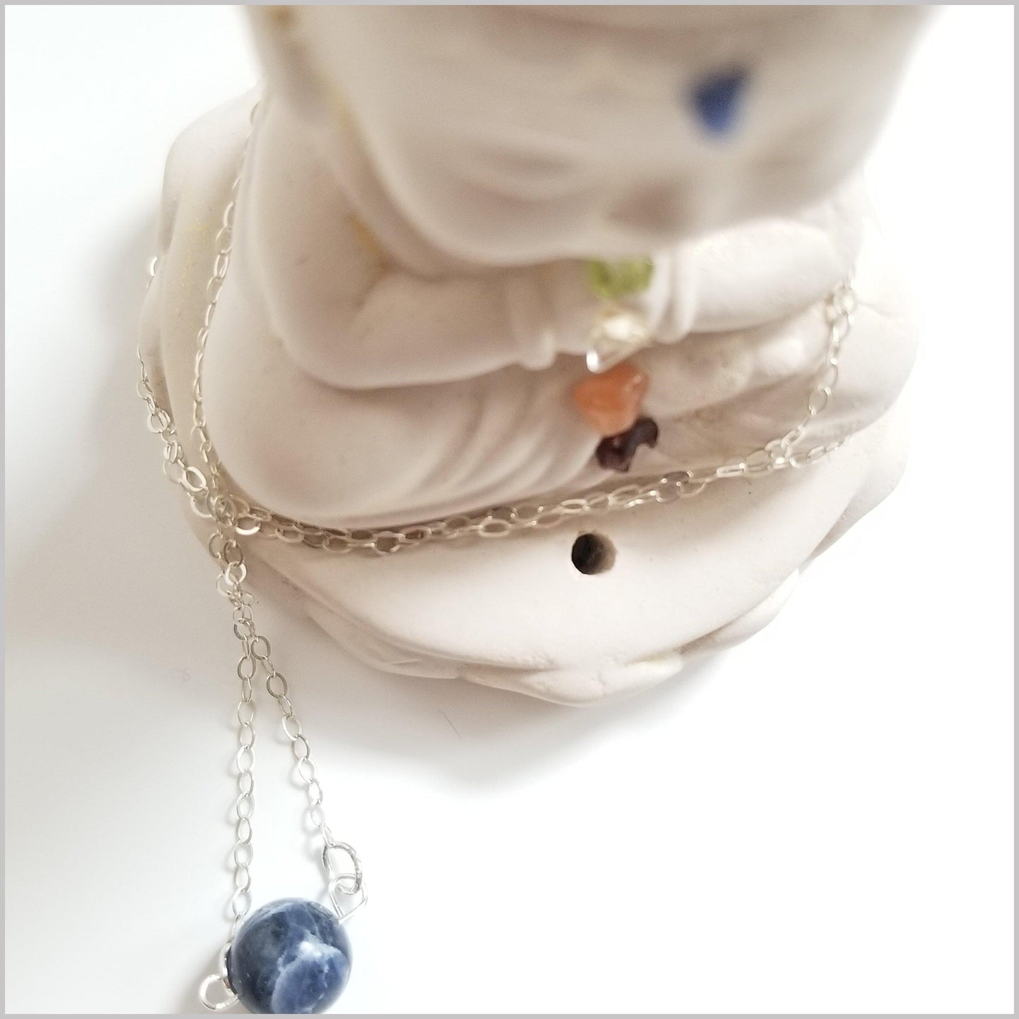 Natural Sodalite Bead Necklace