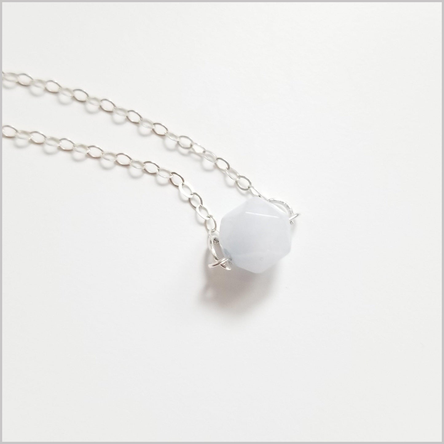Natural Faceted Aquamarine Necklace