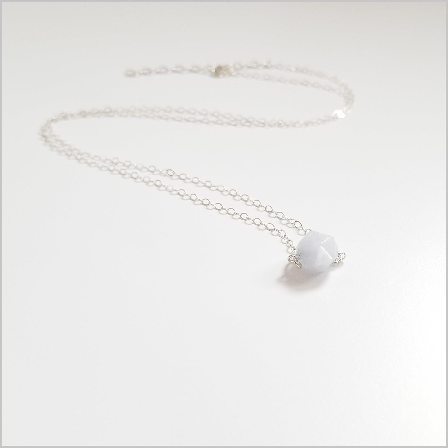 Natural Faceted Aquamarine Necklace