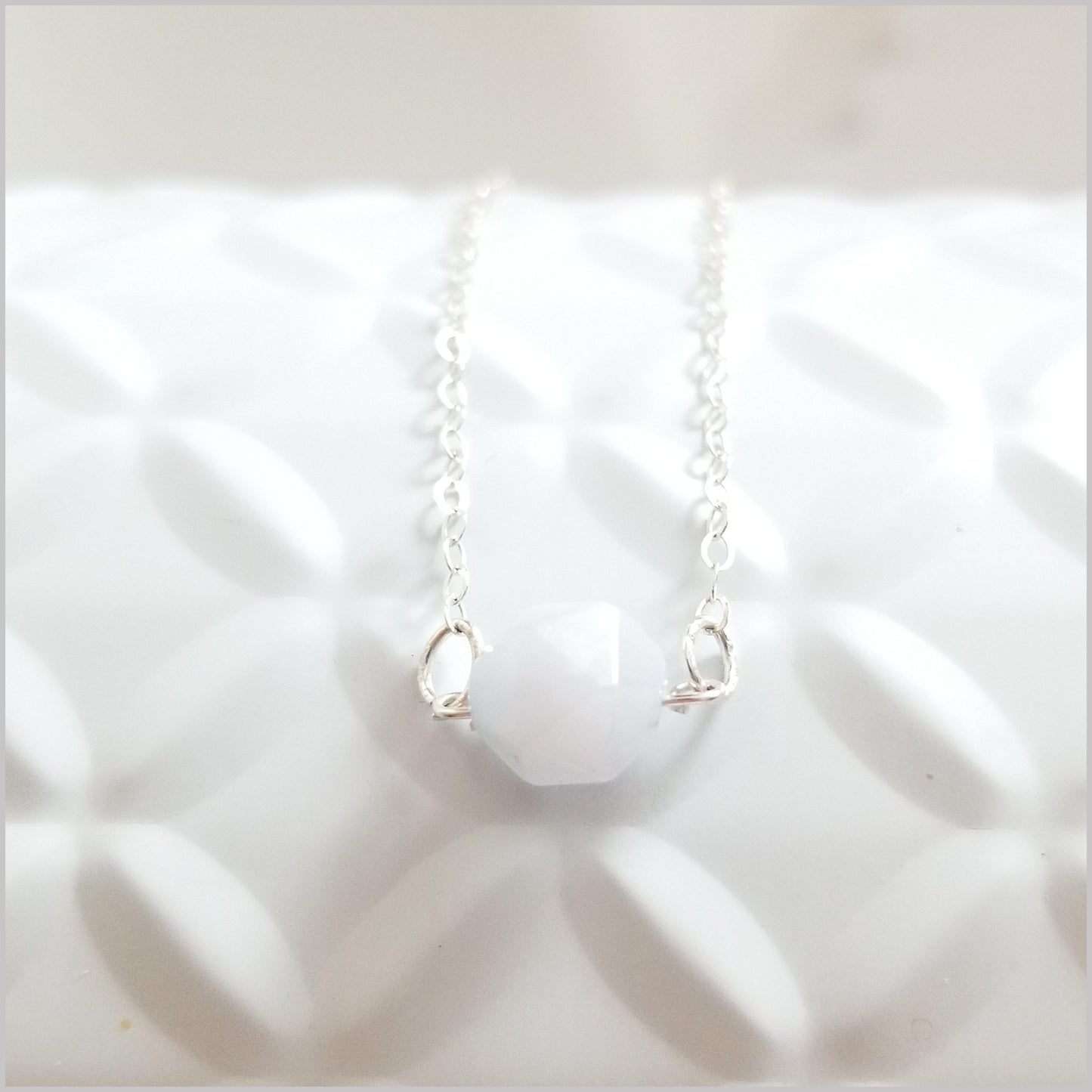 Natural Faceted Aquamarine Necklace