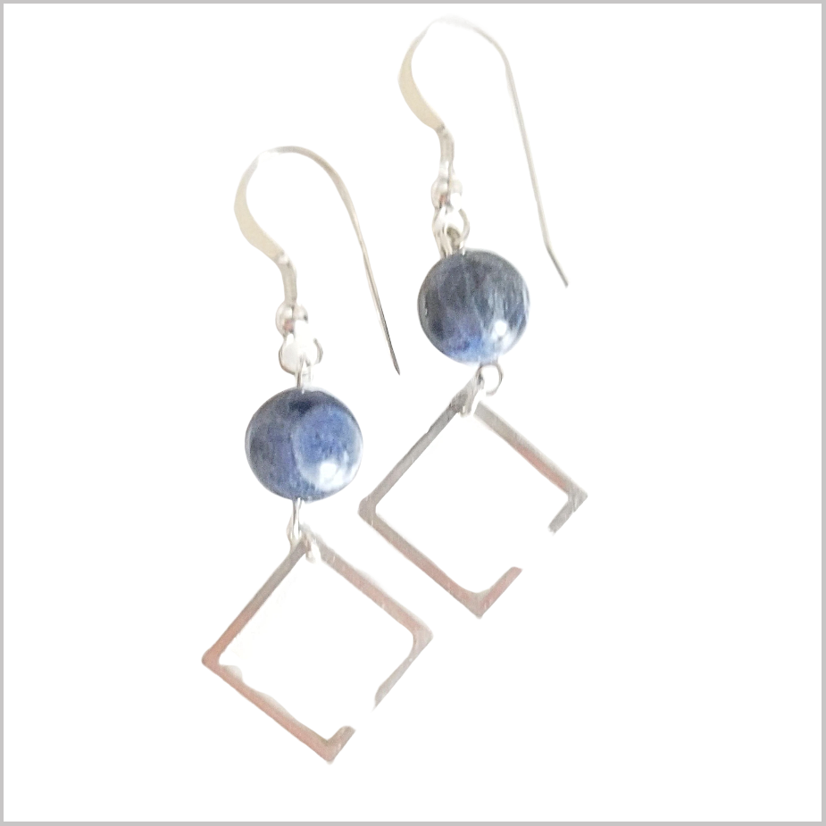Square Sodalite Dangle