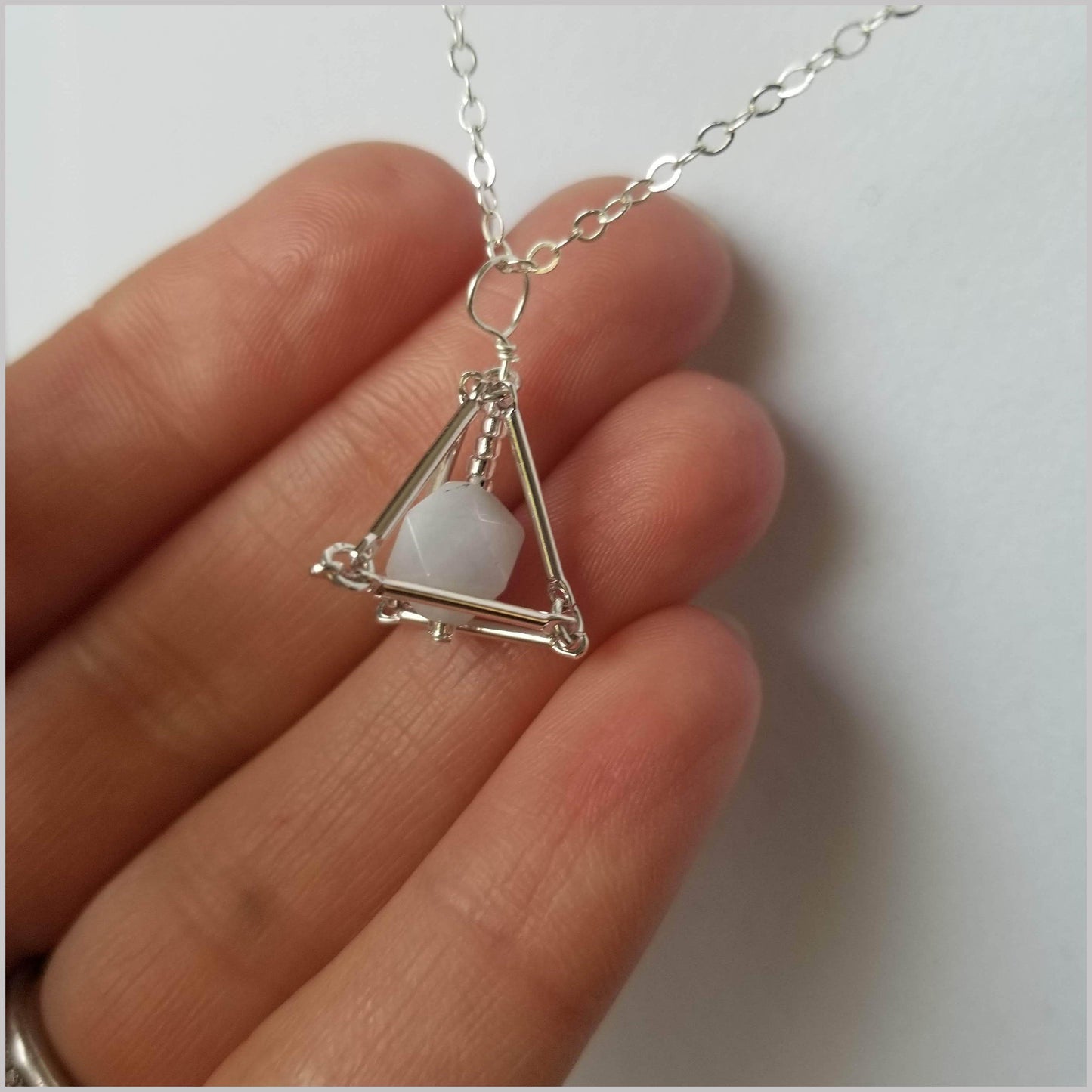 Geometric Aquamarine Crystal