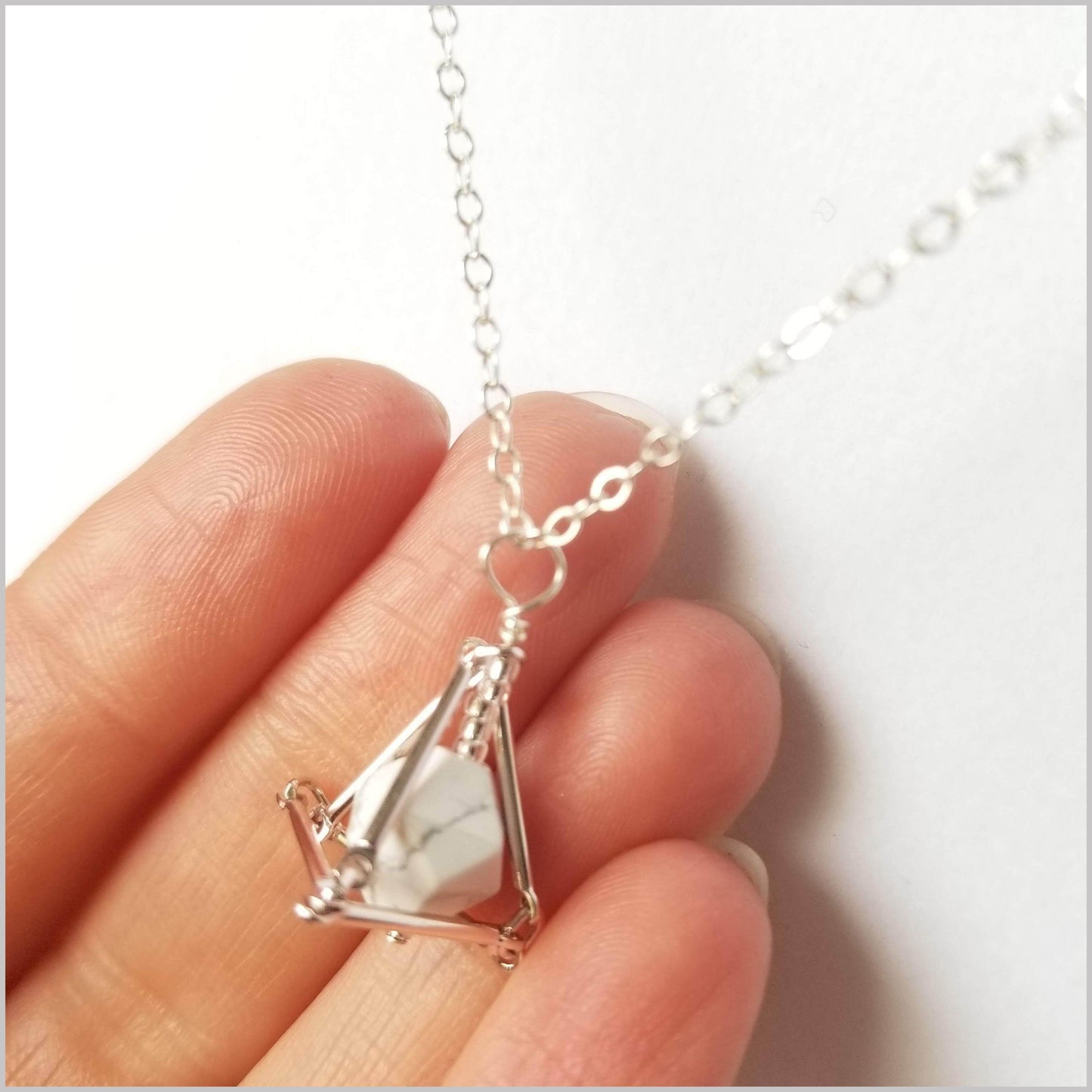 Geometric Howlite Crystal