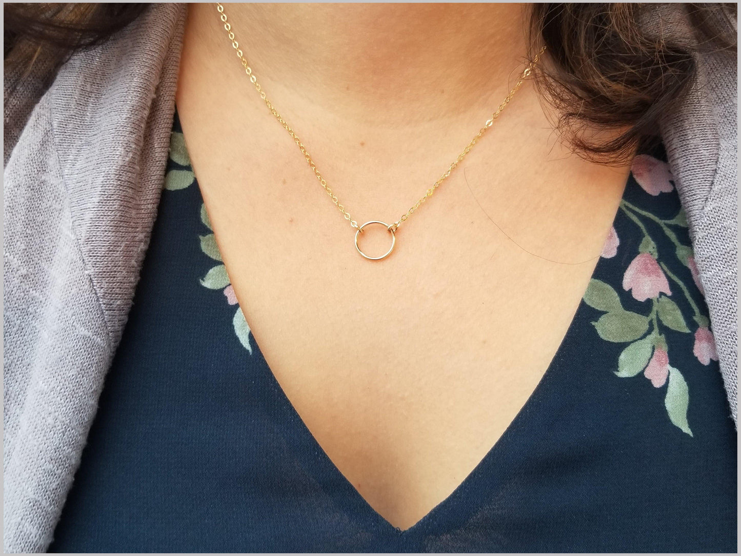 Simple Circle Necklace