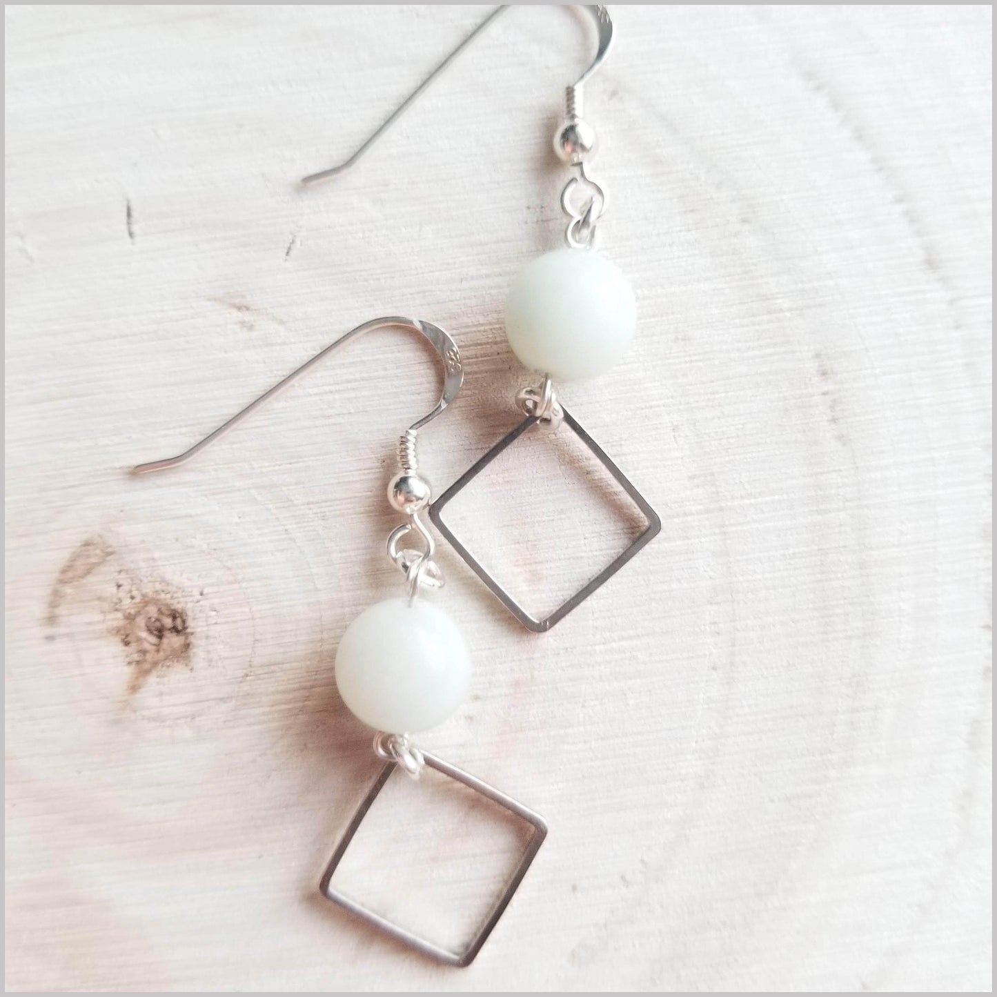 Square (Matte) Amazonite Dangle