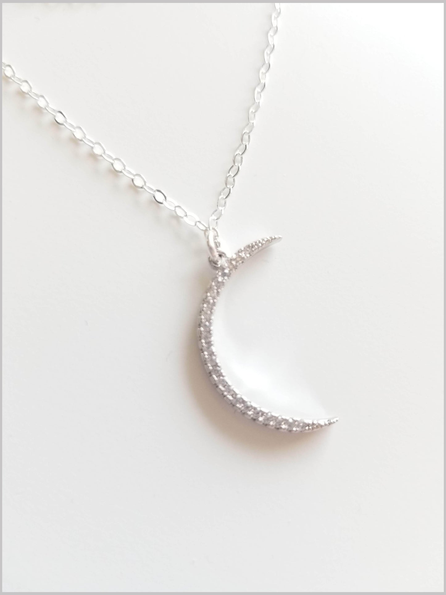 Crescent Moon Layered Necklace