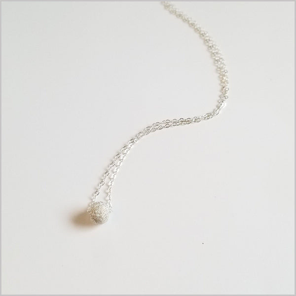 Silver Stardust Bead Necklace