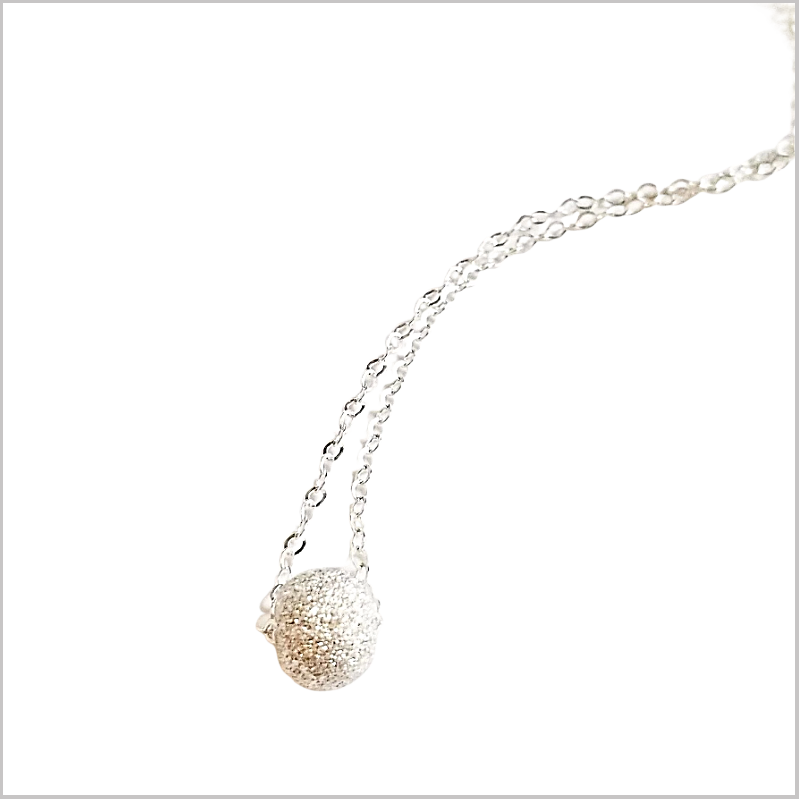 Silver Stardust Bead Necklace