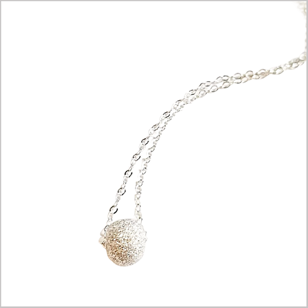 Silver Stardust Bead Necklace