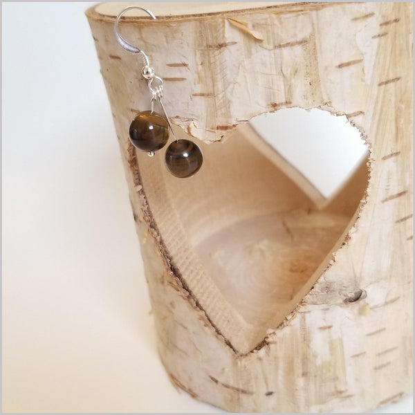 Dual Gemstone Tigers Eye Dangle