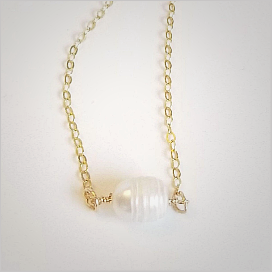 Natural Freshwater Pearl Bead Necklace
