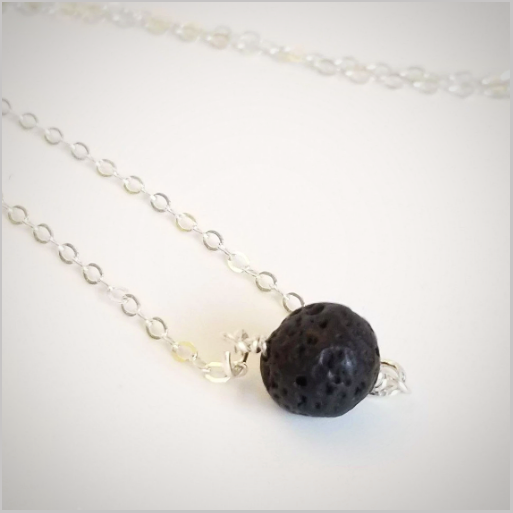 Natural Lava Bead Necklace