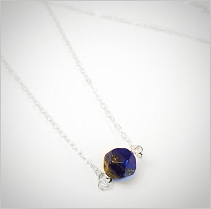 Natural Faceted Lapis Lazuli Necklace