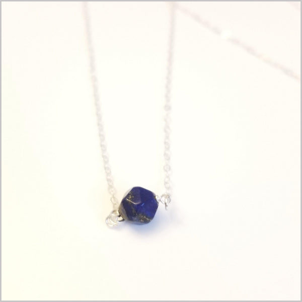Natural Faceted Lapis Lazuli Necklace