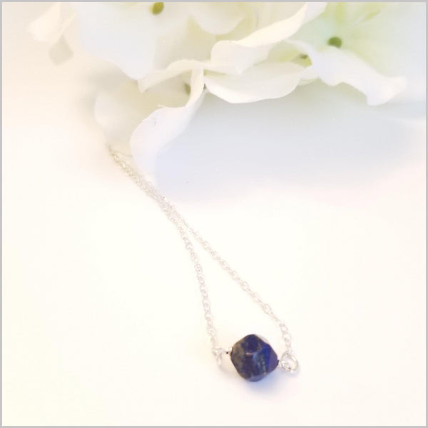 Natural Faceted Lapis Lazuli Necklace