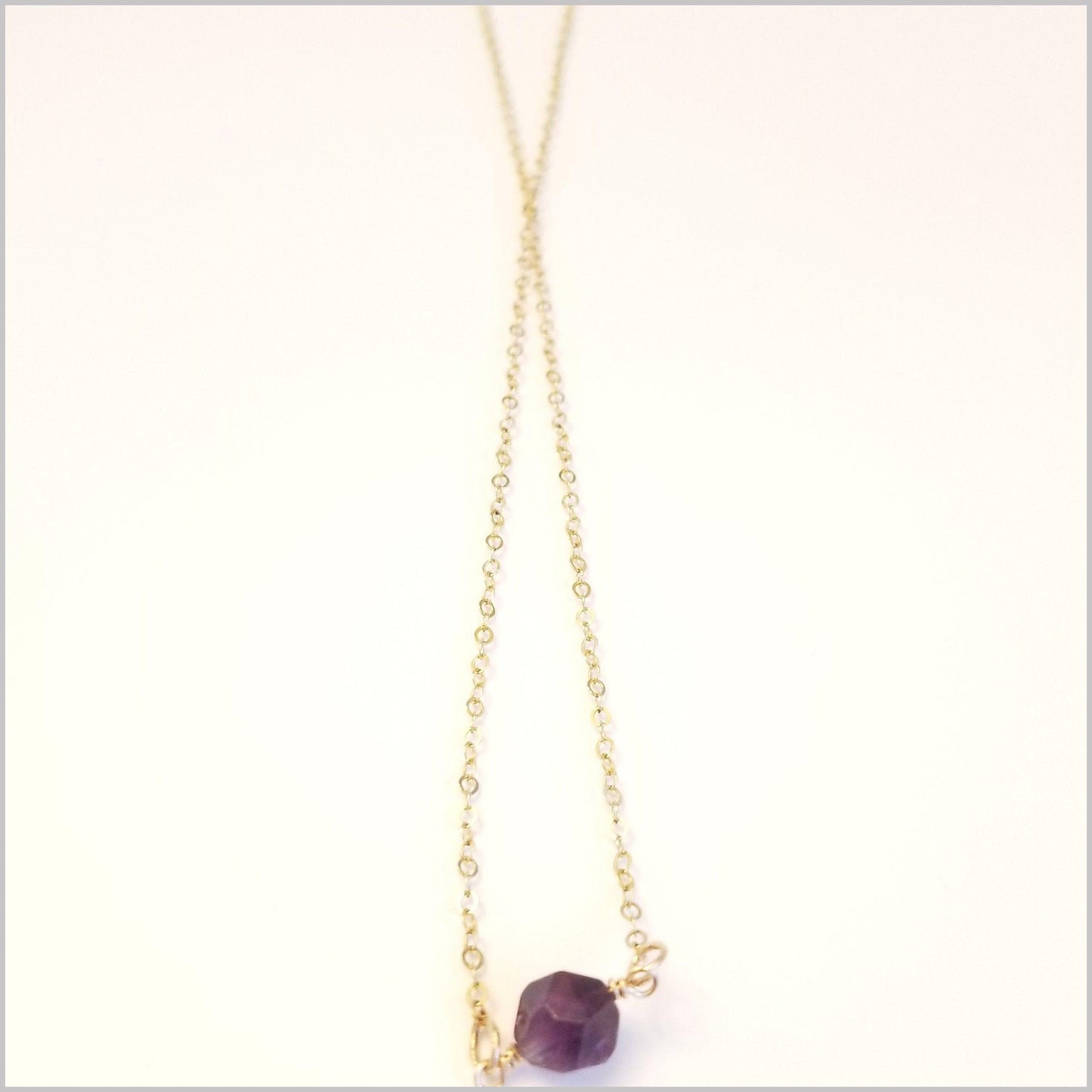 Natural Faceted Amethyst Necklace